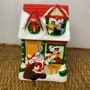 Vtg 1997 Christmas Russell Stover Warner Brothers Candy Looney Tunes Bank